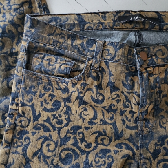 2010s J BRAND Gold Brocade denim - Picture 4 of 8